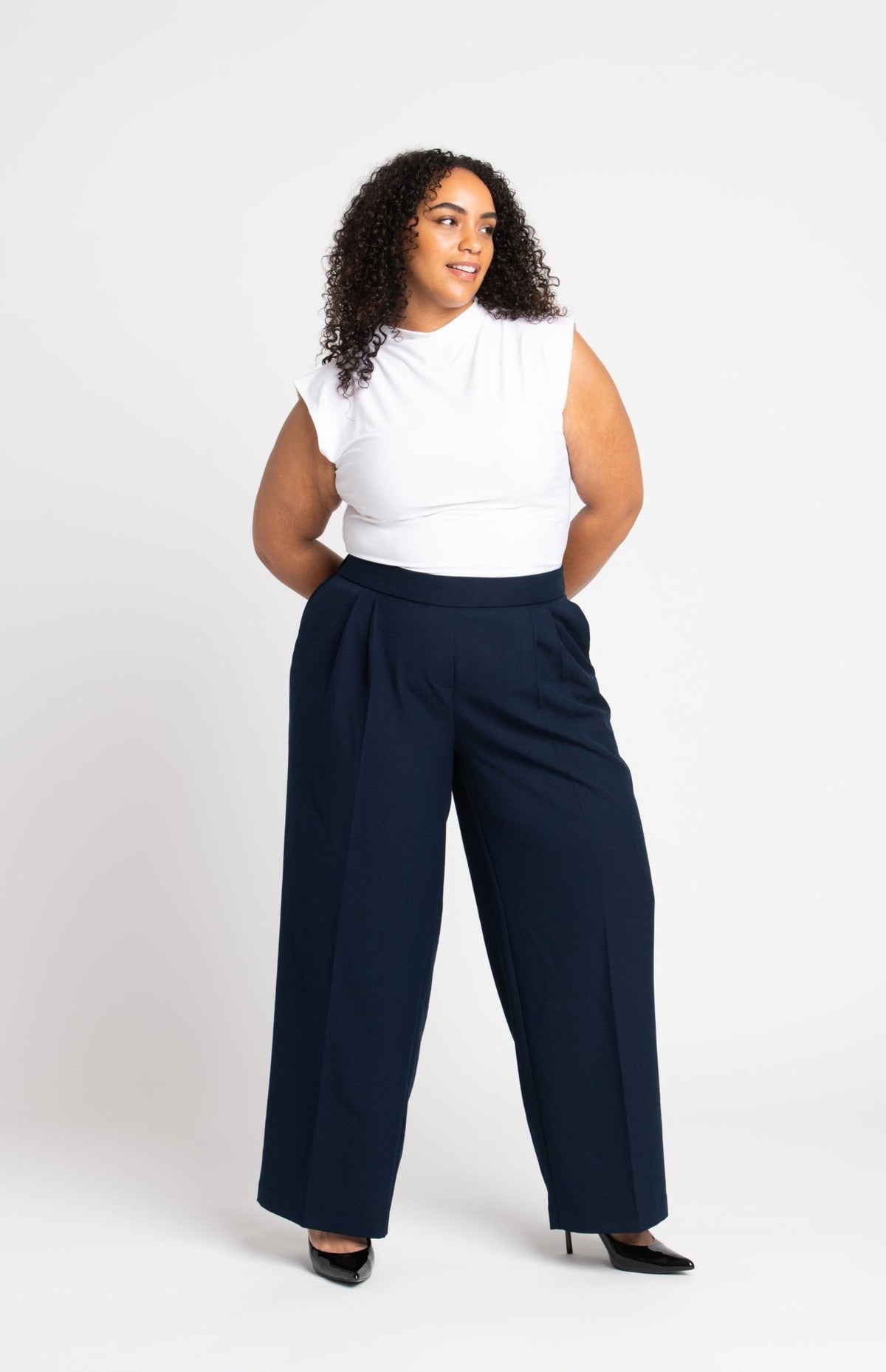 Dressbarn Featured | Roz & Ali™ Pleated Wide Leg Trouser Pants - Plus