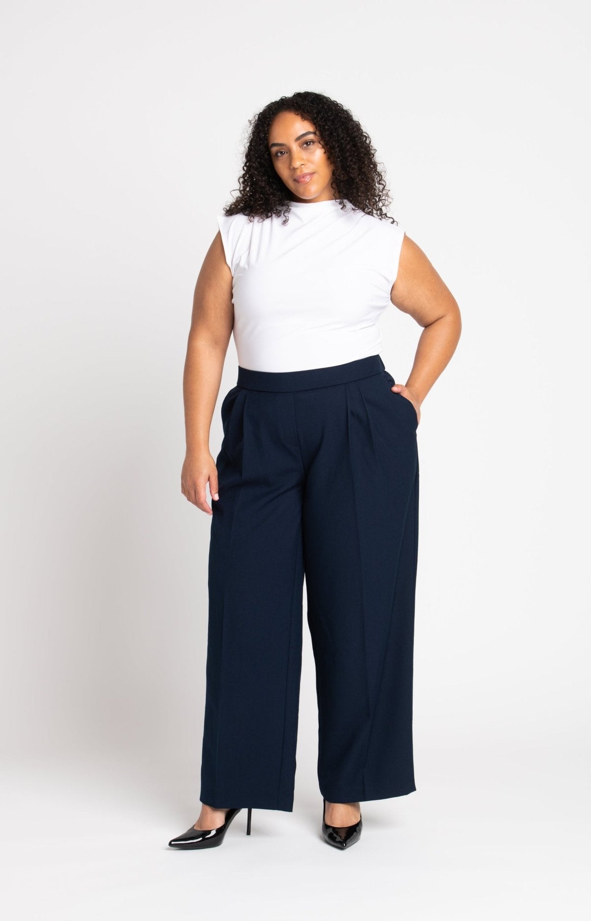 Dressbarn Featured | Roz & Ali™ Pleated Wide Leg Trouser Pants - Plus