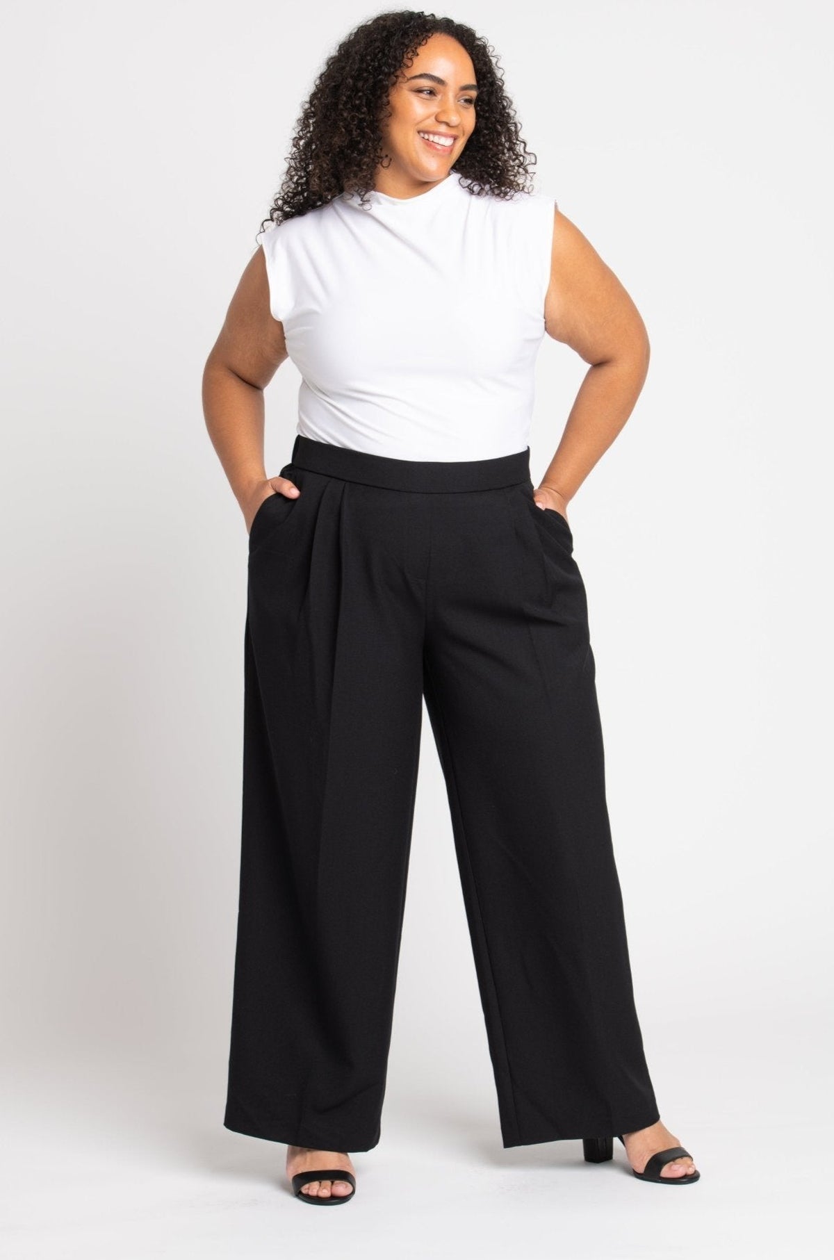 Dressbarn Featured | Roz & Ali™ Pleated Wide Leg Trouser Pants - Plus