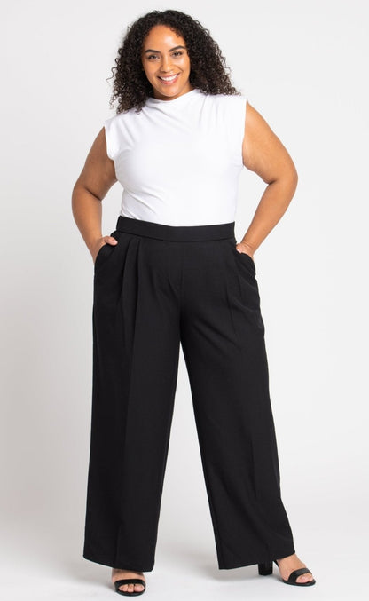 Dressbarn Featured | Roz & Ali™ Pleated Wide Leg Trouser Pants - Plus