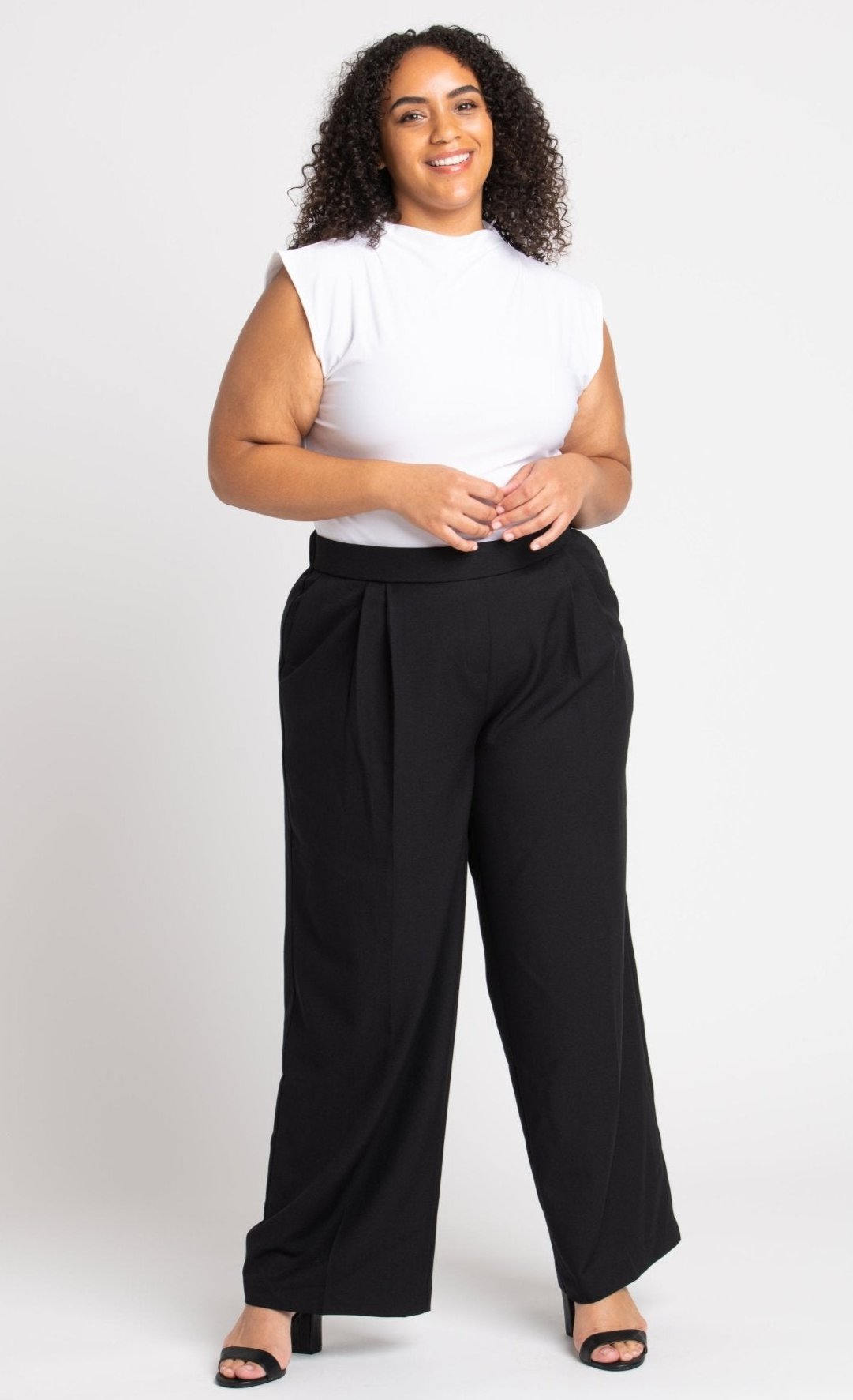 Dressbarn Featured | Roz & Ali™ Pleated Wide Leg Trouser Pants - Plus