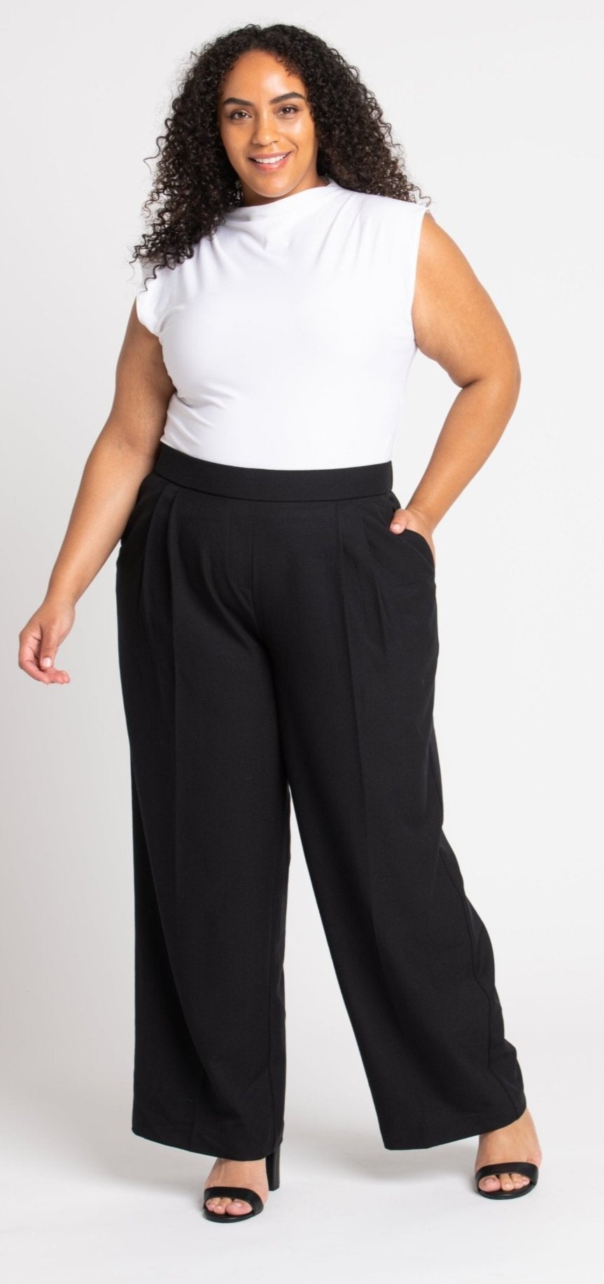 Dressbarn Featured | Roz & Ali™ Pleated Wide Leg Trouser Pants - Plus