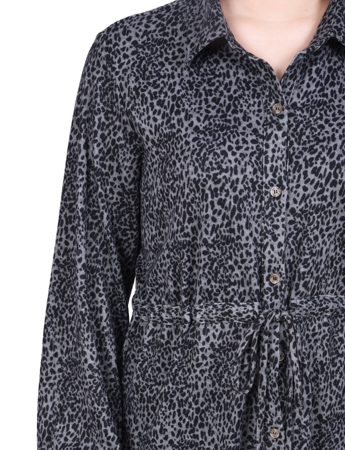 Dressbarn Featured | Long Dolman Sleeve Drawstring-Waist Tunic Top - Petite