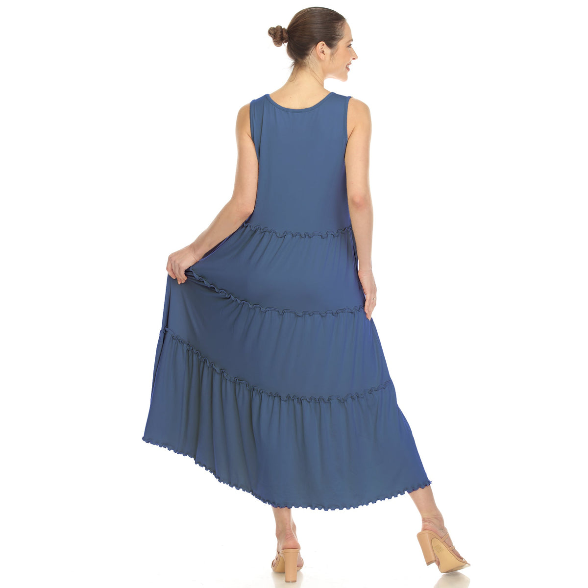 Dressbarn Recommended | Scoop Neck Tiered Midi Dress
