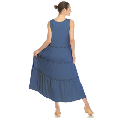 Dressbarn Recommended | Scoop Neck Tiered Midi Dress