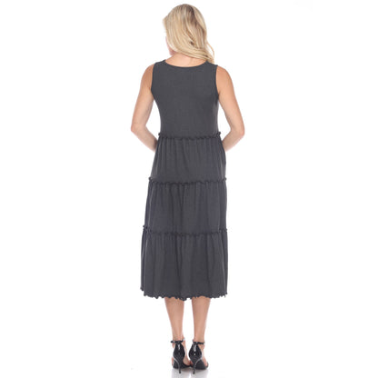 Dressbarn Recommended | Scoop Neck Tiered Midi Dress