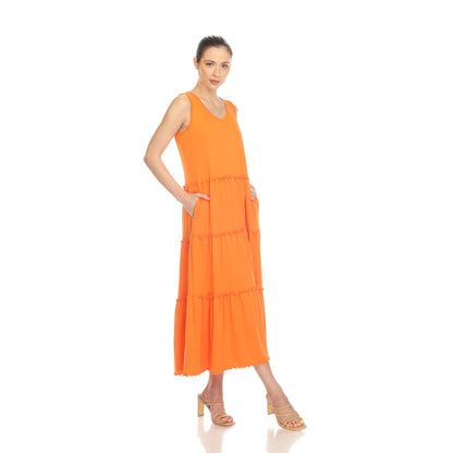 Dressbarn Recommended | Scoop Neck Tiered Midi Dress