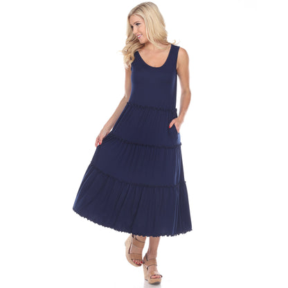Dressbarn Recommended | Scoop Neck Tiered Midi Dress
