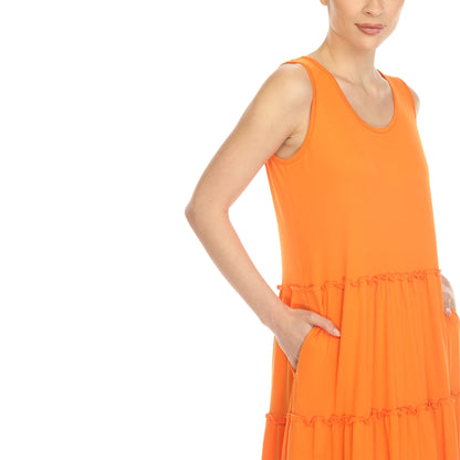 Dressbarn Recommended | Scoop Neck Tiered Midi Dress