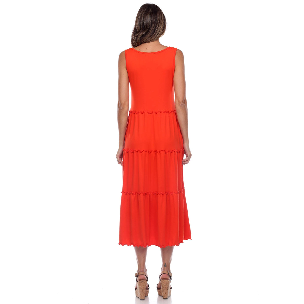 Dressbarn Recommended | Scoop Neck Tiered Midi Dress
