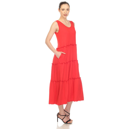 Dressbarn Recommended | Scoop Neck Tiered Midi Dress