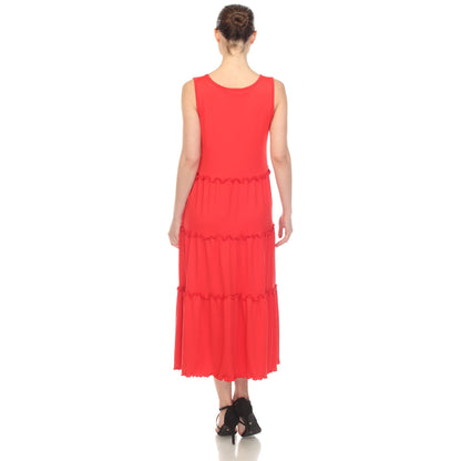 Dressbarn Recommended | Scoop Neck Tiered Midi Dress