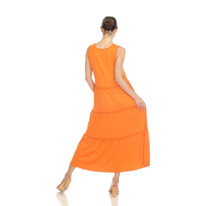 Dressbarn Recommended | Scoop Neck Tiered Midi Dress
