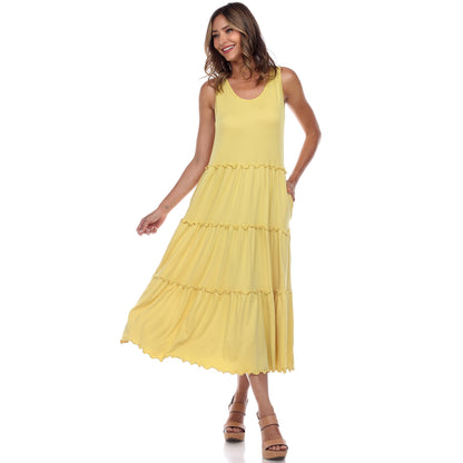 Dressbarn Recommended | Scoop Neck Tiered Midi Dress