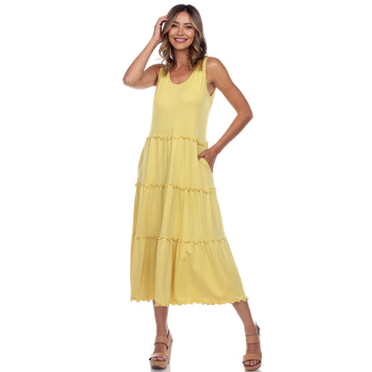 Dressbarn Recommended | Scoop Neck Tiered Midi Dress