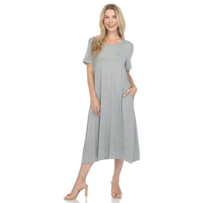 Dressbarn Premium | Short Sleeve Midi Dress
