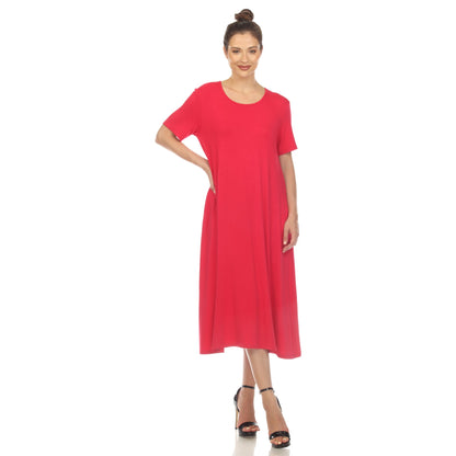 Dressbarn Premium | Short Sleeve Midi Dress