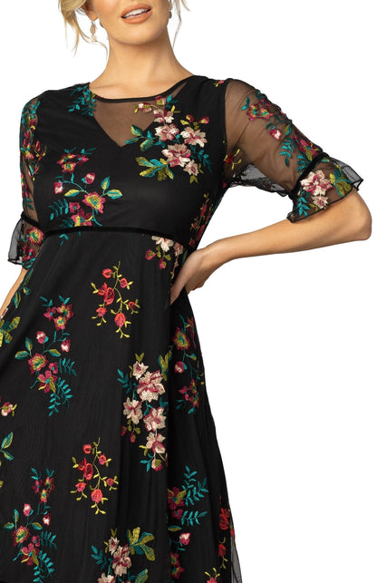 Dressbarn New | Wildflower Embroidered Dress