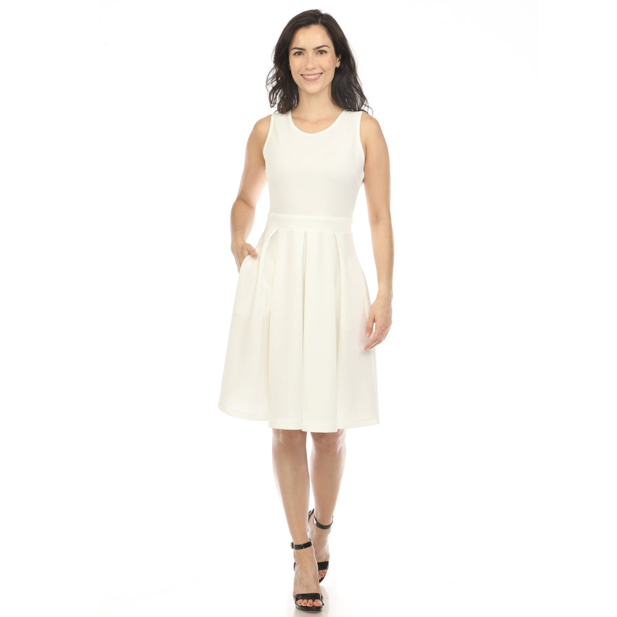 Dressbarn Best Seller | Women's Solid Fit and Flare Dress