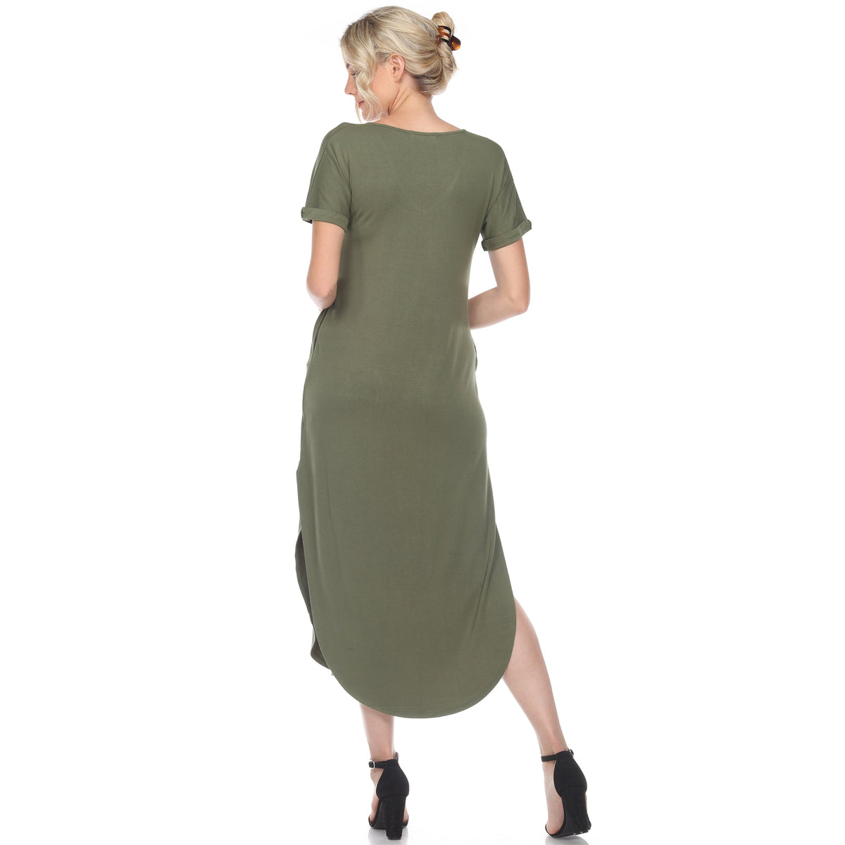 Dressbarn Trending | Short Sleeve V-neck Maxi Dress