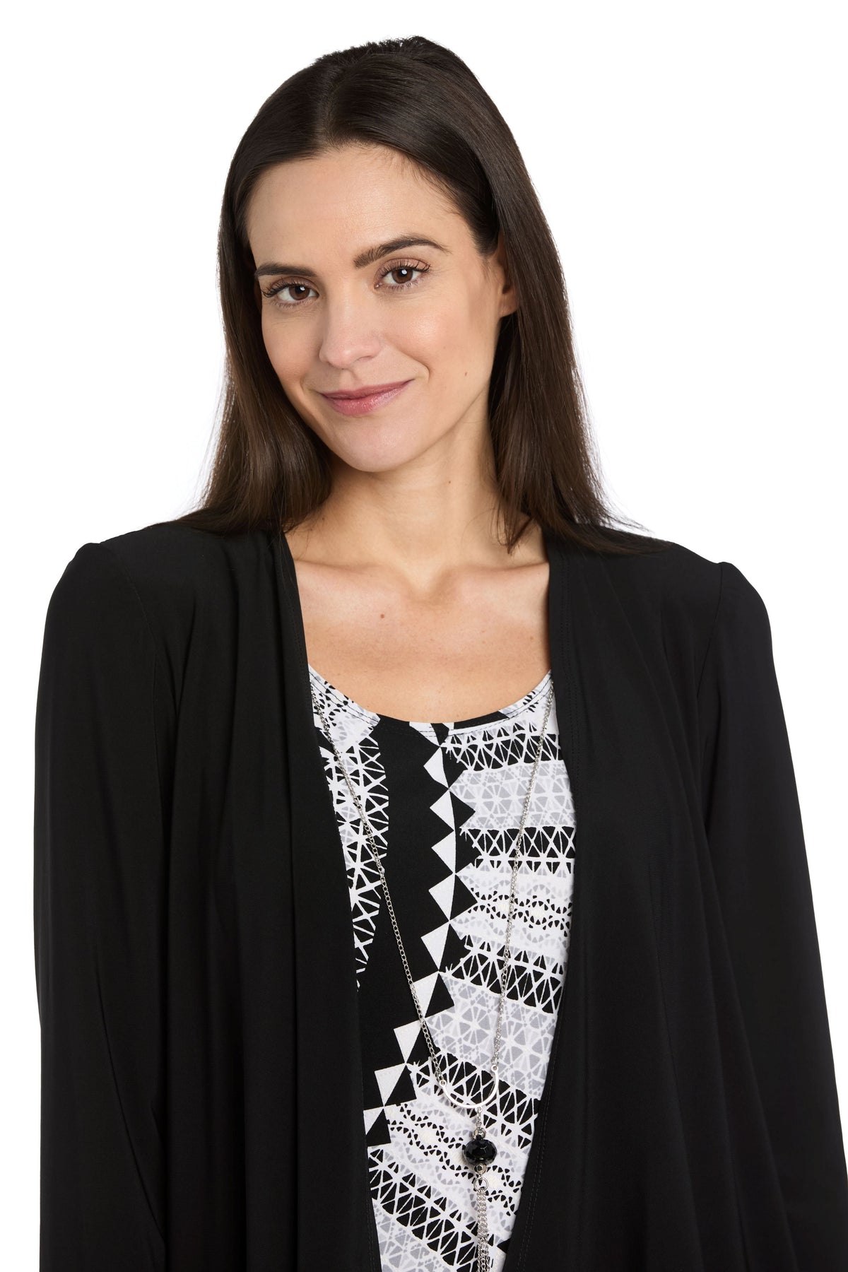 Dressbarn Best Seller | R & M Richards 2 Piece Jacket Dress in Black/White