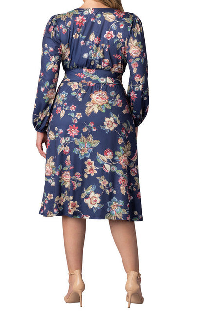 Dressbarn Trending | Diana Long Sleeve Midi Dress - Plus