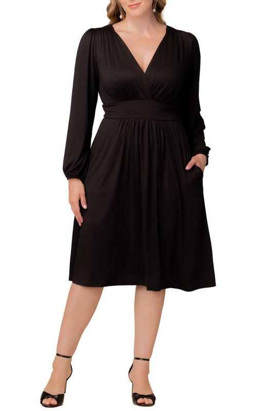 Dressbarn Trending | Diana Long Sleeve Midi Dress - Plus