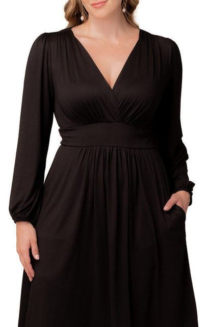 Dressbarn Trending | Diana Long Sleeve Midi Dress - Plus