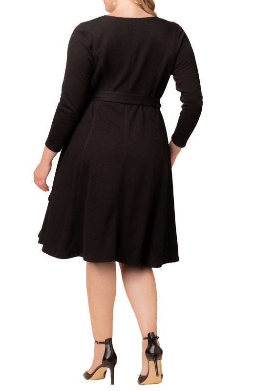 Dressbarn Best Seller | London Sweater Knit Wrap Dress - Plus