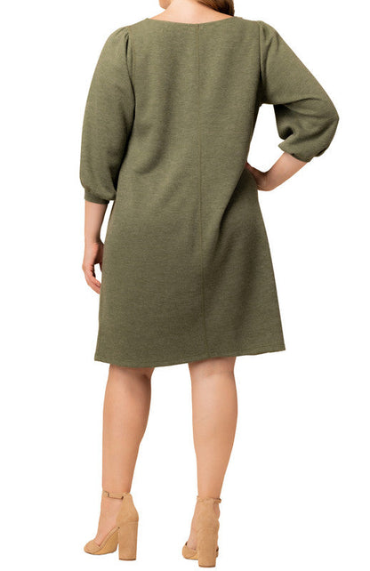 Dressbarn Premium | Madison Sweater Knit Shift Dress - Plus