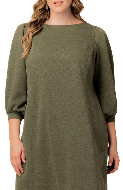 Dressbarn Premium | Madison Sweater Knit Shift Dress - Plus