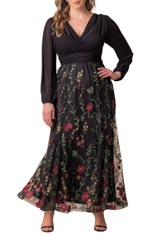 Dressbarn Featured | Briar Rose Isabella Embroidered Mesh Gown - Plus