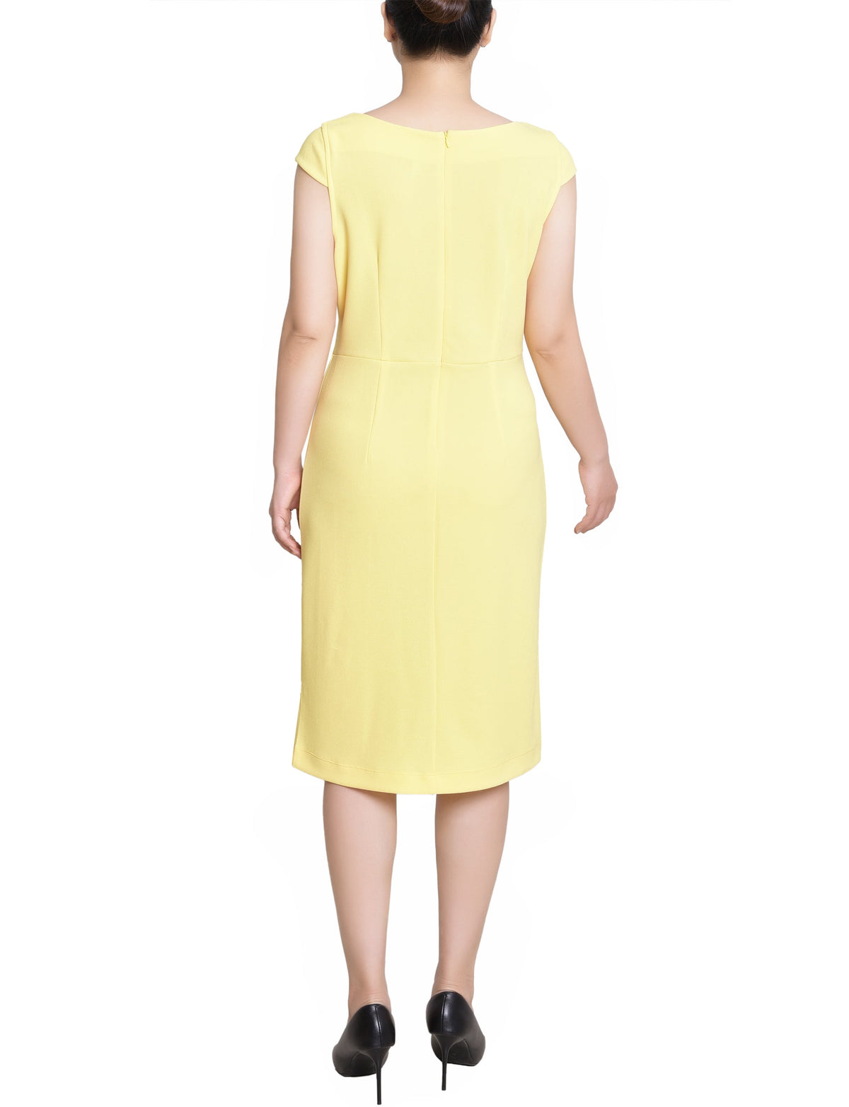 Dressbarn Best Seller | Banana Cap Sleeve Exposed Zipper Dress - Petite