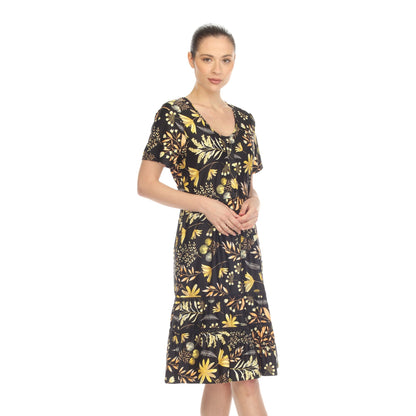 Dressbarn Best Seller | Floral Short Sleeve Knee Length Dress