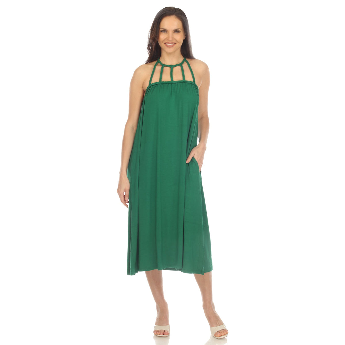 Dressbarn Recommended | Braided Strap Midi Dress