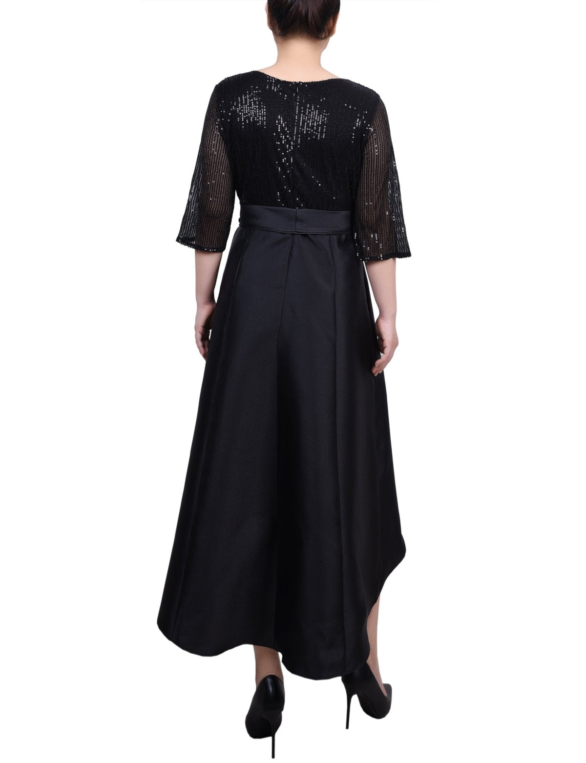 Dressbarn Recommended | Sequin and Jacquard Holiday Dress - Petite