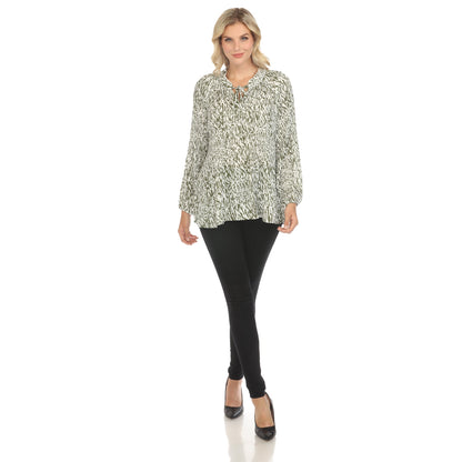 Dressbarn Recommended | Women's Printed Peasant Blouse