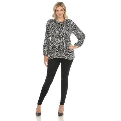 Dressbarn Recommended | Women's Printed Peasant Blouse