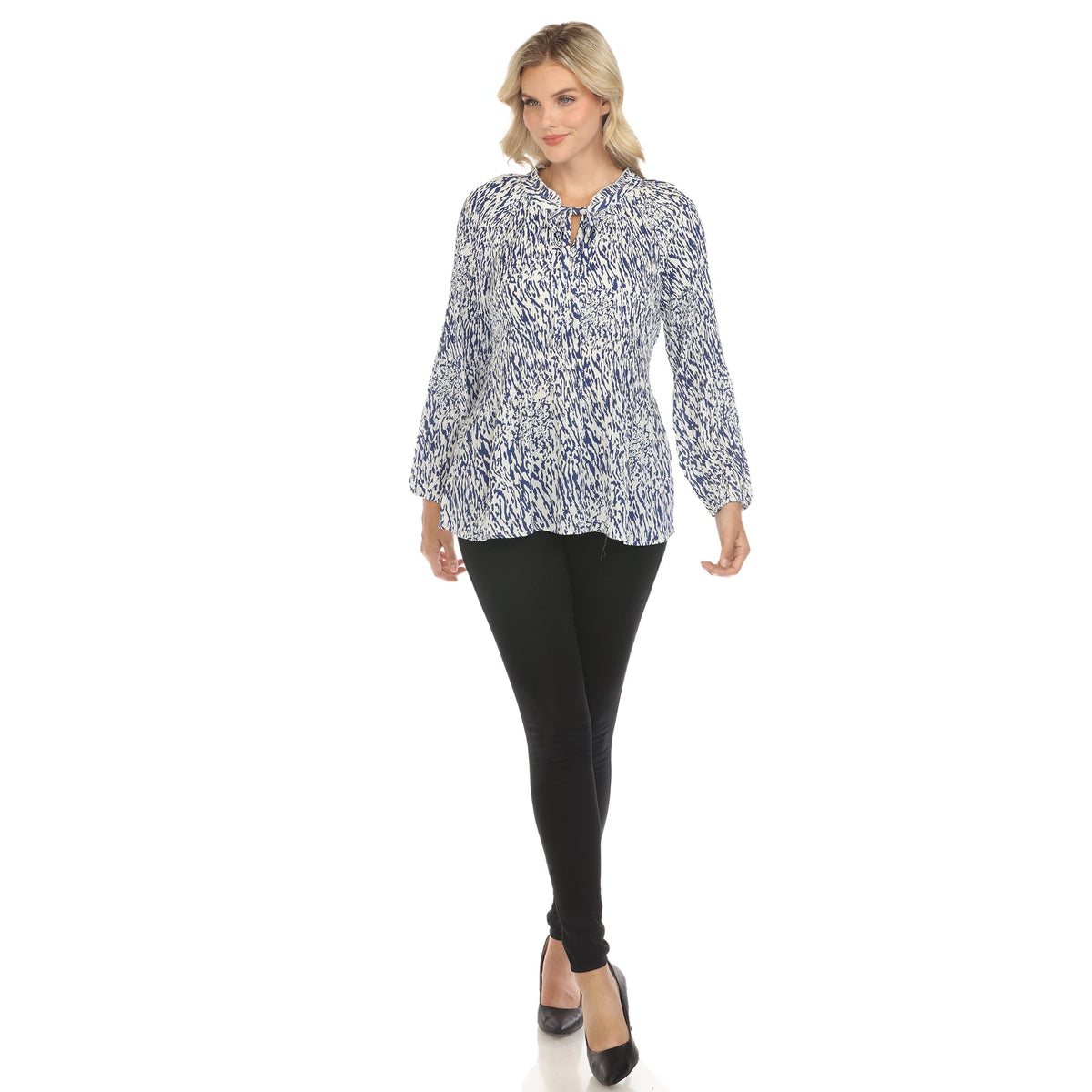 Dressbarn Recommended | Women's Printed Peasant Blouse
