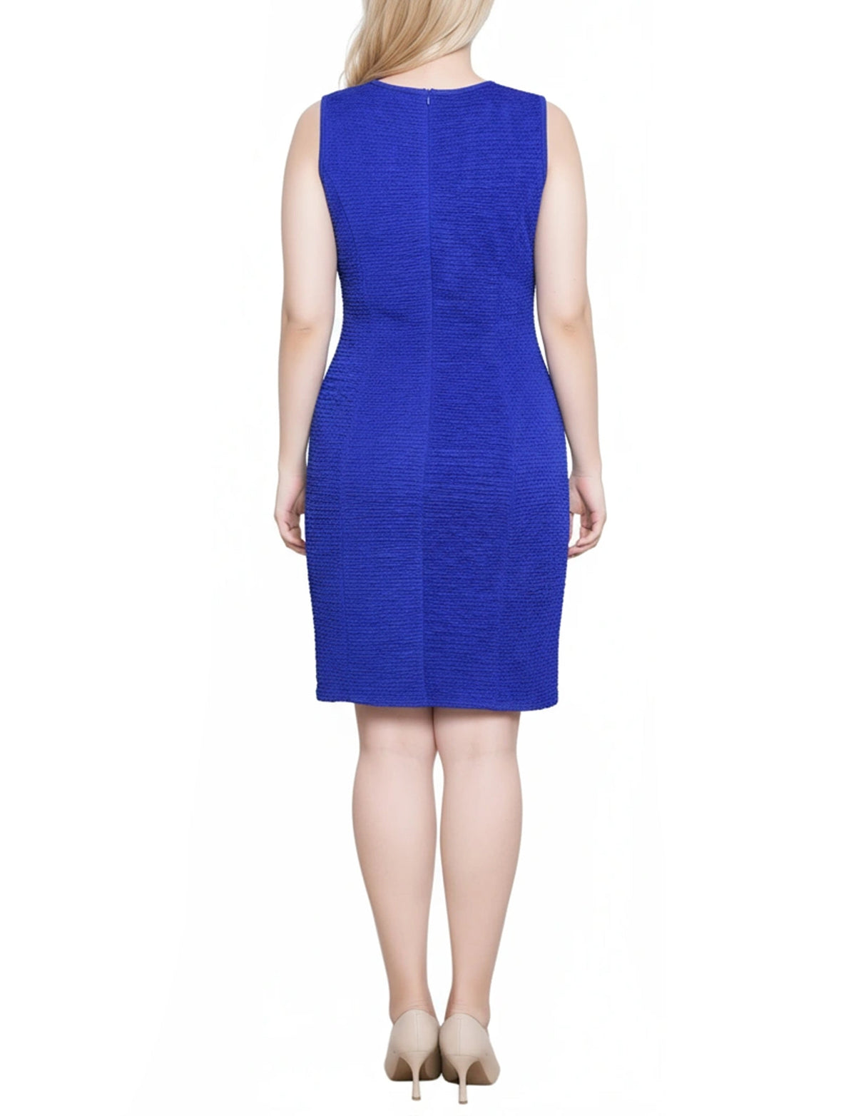Dressbarn Premium | NY Collection Two Piece Novelty Knit and Lace Dress Set