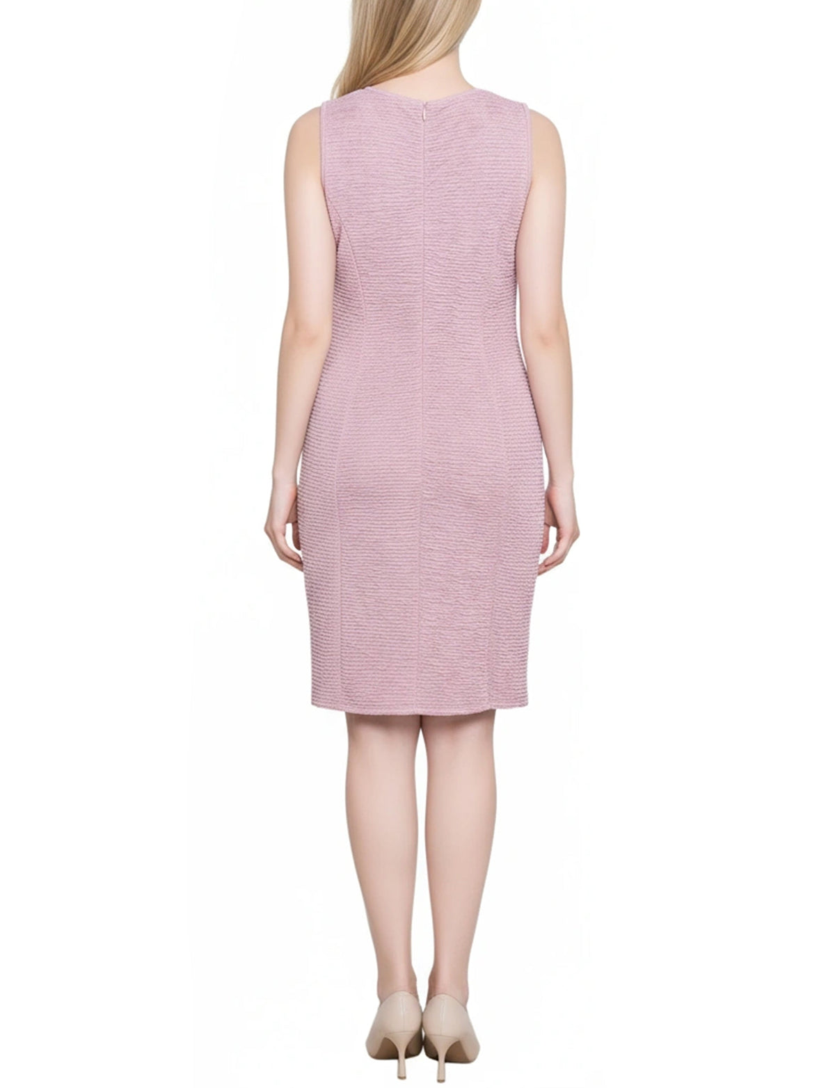 Dressbarn Premium | NY Collection Two Piece Novelty Knit and Lace Dress Set