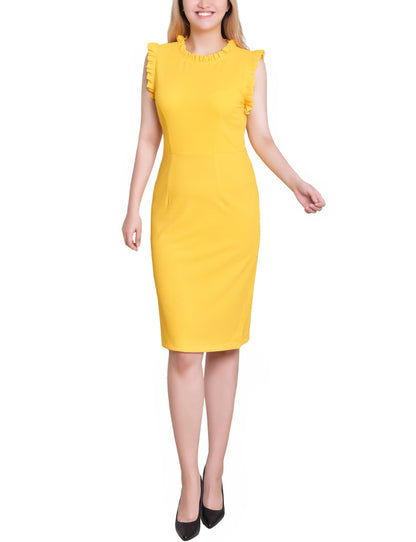 Dressbarn Featured | Lemon Sleeveless Ruffle Detail Dress