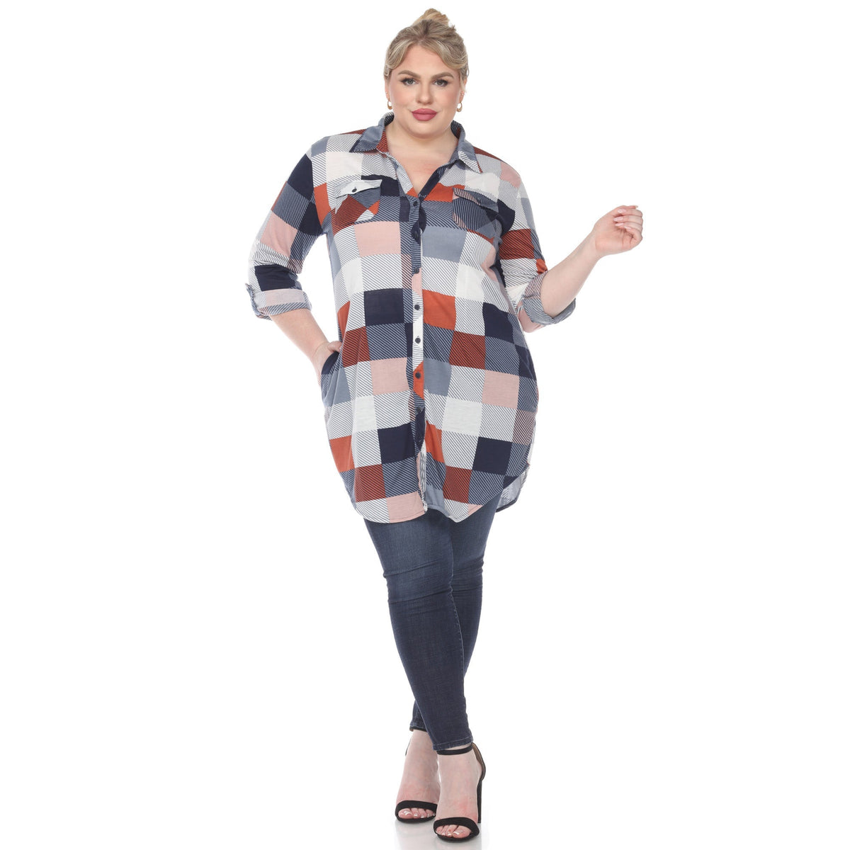 Dressbarn Trending | Plaid Tunic Shirt - Plus