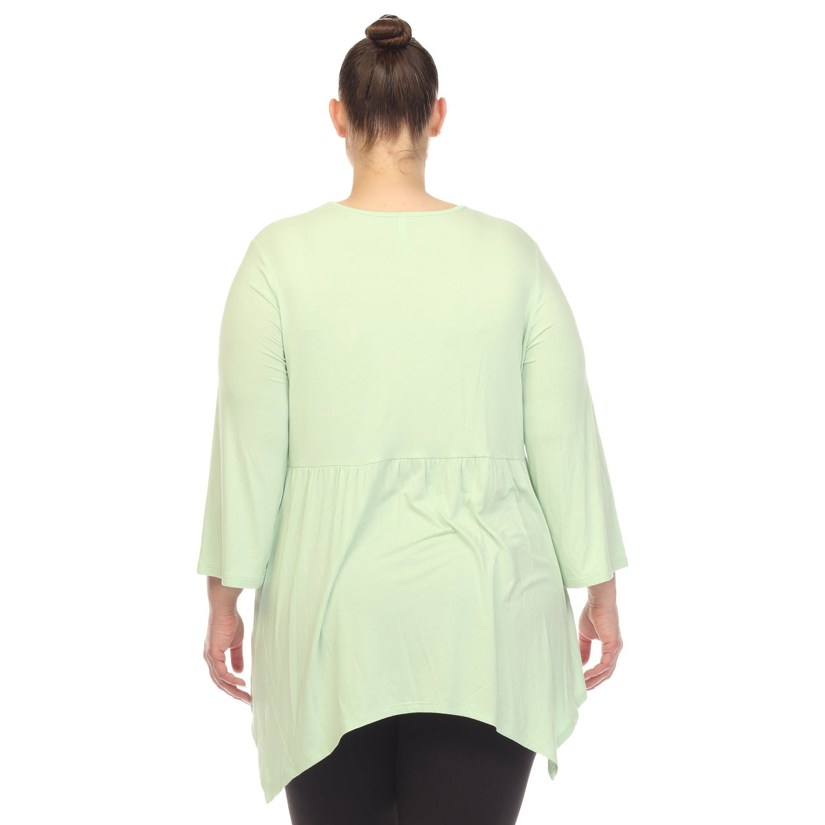 Dressbarn Recommended | Empire Waist V-Neck Tunic Top - Plus