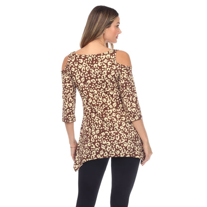 Dressbarn Recommended | Leopard Cold Shoulder Tunic